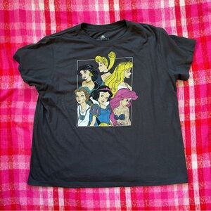 Women’s Dark Gray Disney Princess Graphic T-Shirt Size XL
